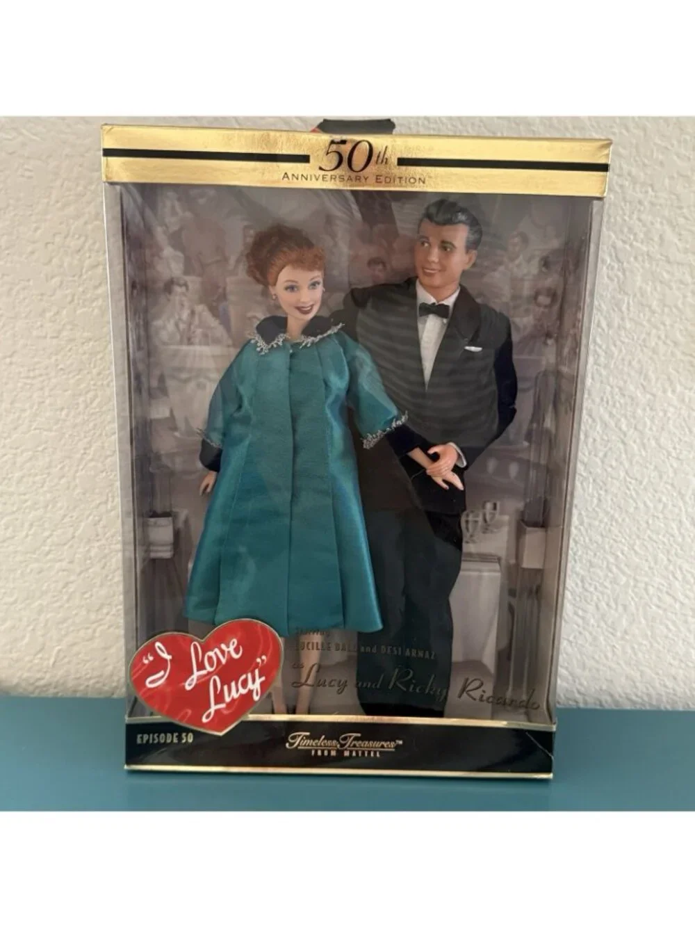 50th Anniversary Mattel Barbie I Love Lucy Episode 50 Lucy and Ricky Ricardo